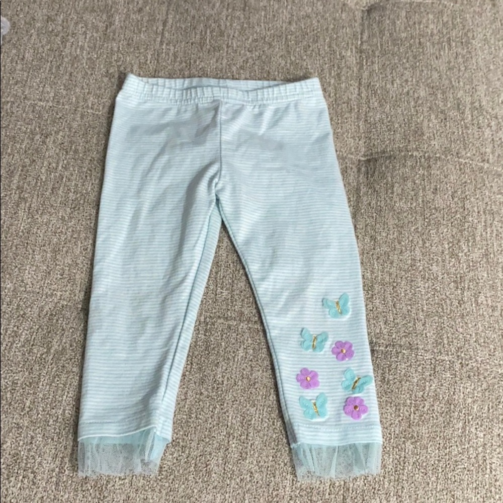 Baby girl butterfly tulle leggings